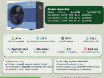 Pompa de caldura monobloc Solplanet AIRPOWER Eficienta A+++ 10 14 18 k