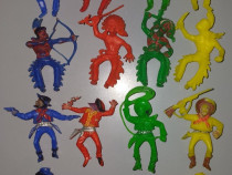Figurine set complet indieni cowboy pedestri calareti Jean Hoefler WG