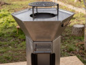 Gratare cu plita inox + grill otel / carbon